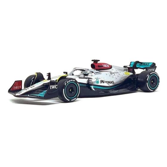 Imagem de Miniatura Fórmula 1 Mercedes Benz W13 44 Lewis Hamilton 2022 1/43 Bburago 38065