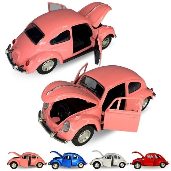 Imagem de Miniatura Fusca De Metal Fusquinha - Rosa