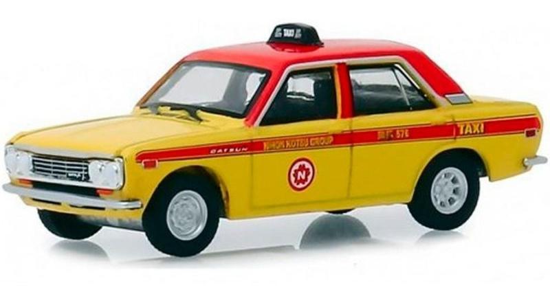 Imagem de Miniatura Greenlight Datsun 510 Taxi 1970 1/64 Tokyo Torque