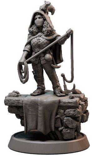 Imagem de Miniatura Guerras E Dragões Halfling Arqueira Tamanho 20cm