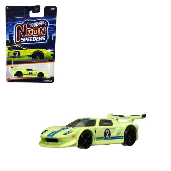 Imagem de Miniatura hot wheels neon speeders - ford gt 3/8 hlh72 