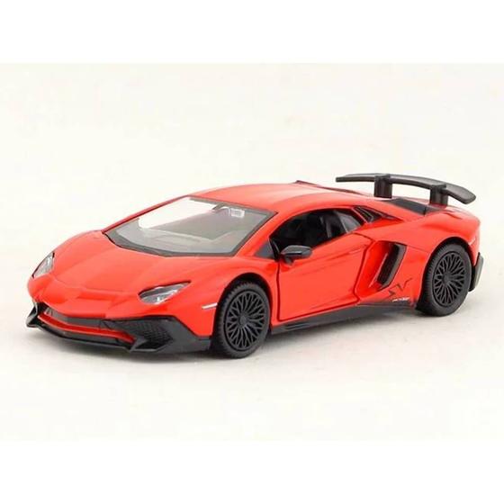 Imagem de Miniatura Lamborghini Aventador SV Coupé 2015 RMZ City 1/36 Metal e Fricção Vermelho