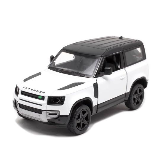 Imagem de Miniatura Land Rover Defender 90 kinsmart 1/36 Metal e Fricção Branco