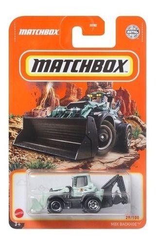 Imagem de Miniatura Matchbox 2022 Trator Pá Carregadora Mbx Backhoe