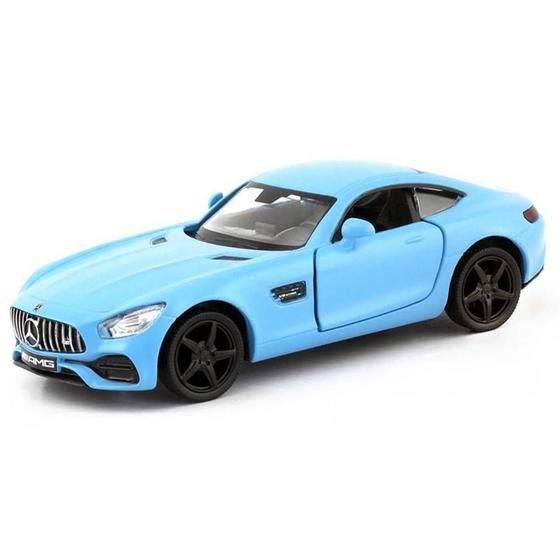 Imagem de Miniatura Mercedes AMG GT S RMZ City 1/32 Metal e Fricção Azul Fosco