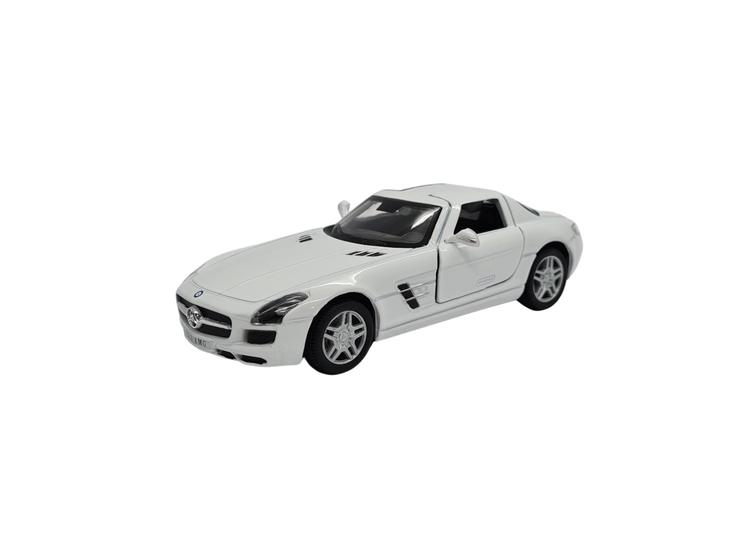 Imagem de Miniatura Mercedes Benz Sls Amg Branco Metal 1:36