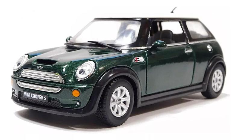 Imagem de Miniatura Mini Cooper S 1/28 Metal Kinsmart Abre Portas Coleção Carrinho