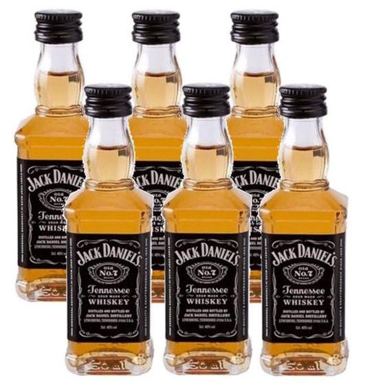 Imagem de Miniatura Mini Whisky Jack Daniel's 50ml 06 Unidades