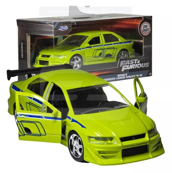 Imagem de Miniatura Mitsubishi Lancer Evo VII Brian Velozes E Furiosos