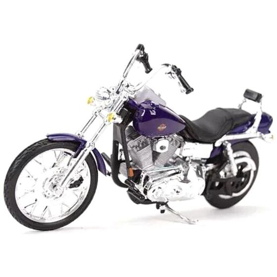 Imagem de Miniatura Moto Fxdwg Dyna Wide Glide 2001 1/18 Roxo Maisto 31360