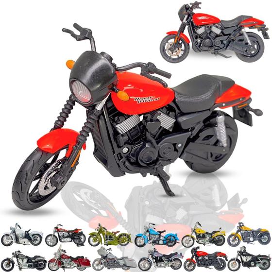 Imagem de Miniatura Moto Harley Davidson De Metal Maisto Oficial