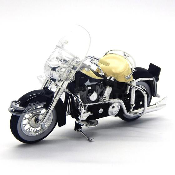 Imagem de Miniatura Moto Harley Davidson Flh Duo Glide 1962 1/18 Maisto 31360