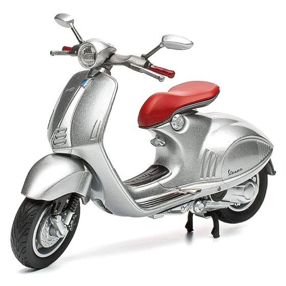 Imagem de Miniatura Moto Vespa 946 Bellissima 2014 1/18 Prata Maisto 31540