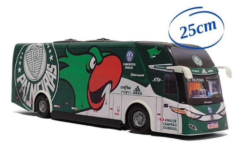 Imagem de Miniatura Ônibus Time Palmeiras Futebol Clube - 25Cm