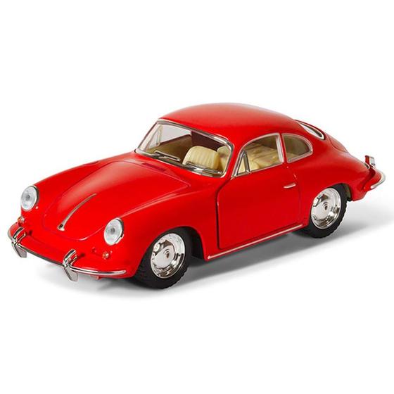 Imagem de Miniatura Porsche 356B Carrera 2 Kinsmart 1/32 Metal e Fricção Vermelho