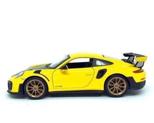 Miniatura Porsche 911 Gt 2 Rs Amarelo Maisto 1/24 Imagem de Miniatura Porsche 911 Gt 2 Rs Amarelo Maisto 1/24