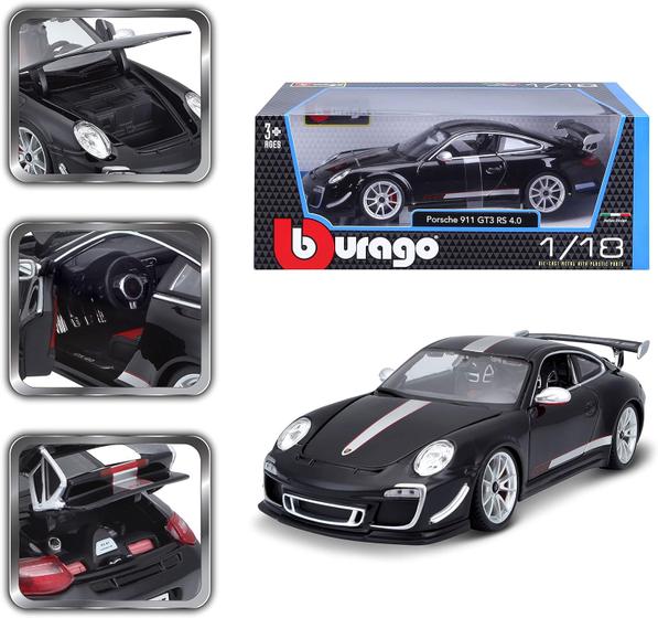 Imagem de Miniatura Porsche 911 Gt3 Rs 4.0 1/18 Bburago Preto