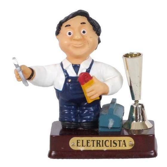 Imagem de Miniatura Profissional Resina Eletricista Porta Caneta 8 Cm