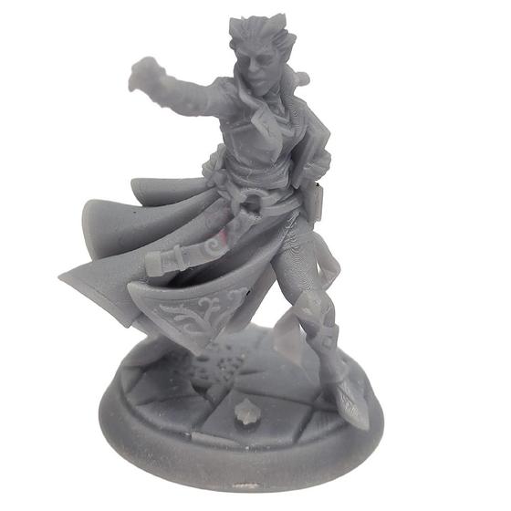 Imagem de Miniatura rpg compativel d&d tormenta mage tiefling bruxa