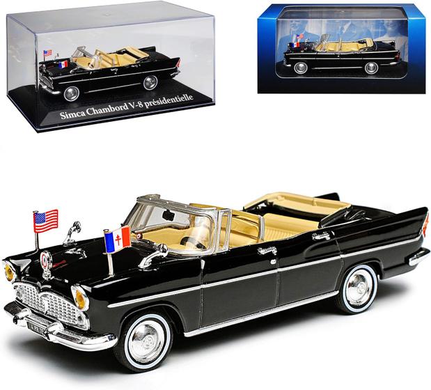 Imagem de Miniatura Sinca Chambord V-8 JF Kennedy Escala 1/43 Ixo