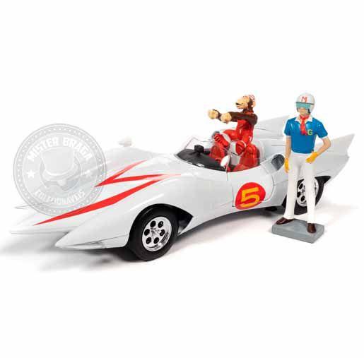 Imagem de Miniatura Speed Racer Mach 5 com Bonecos Auto World 1/18