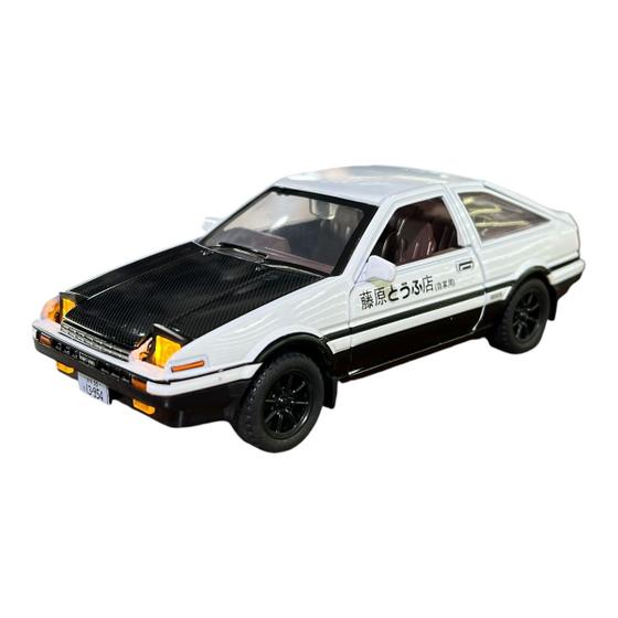 Imagem de Miniatura Toyota Trueno Ae86 Branco Liga Luz E Som 1:28