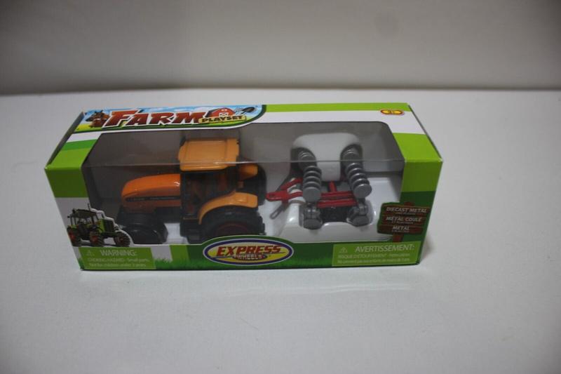 Miniatura Trator Com reboque CJ Fazenda Express Wheels Express Wheels