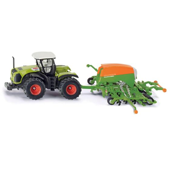 Imagem de Miniatura Trator Com Semeador Agrícola Escala 1/87 Siku
