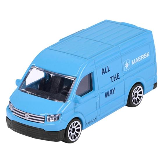 Imagem de Miniatura Van Volkswagen Crafter c/ Avião Air Cargo MAERSK Azul Majorette 212057289