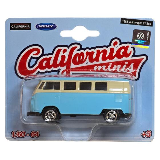 Imagem de Miniatura Volkswagen Kombi 1963 California Minis 1/64