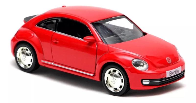 Imagem de Miniatura Volkswagen New Beetle Vermelho 2012 Metal Escala1:32