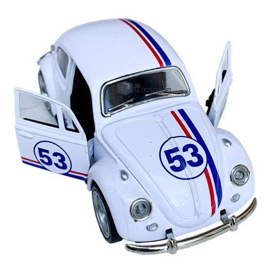 Imagem de Miniatura vw fusca 53 herbie 1:32 die cast