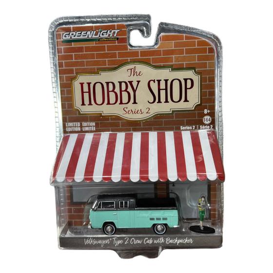 Imagem de Miniatura VW Kombi Type 2 Crew Cab With Greenlight 1:64
