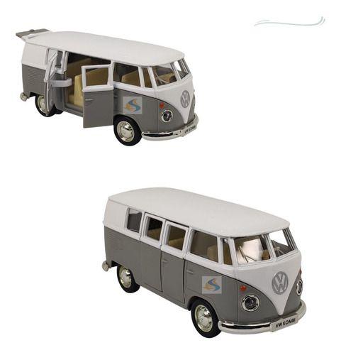 Imagem de Miniatura Vw Transporter Combi Kombi Perua Metal 13c Fricção