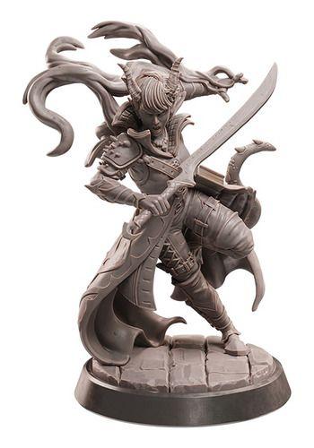 Imagem de Miniaturas Academia Loxwort Warlock Escala 72mm Rpg D&d