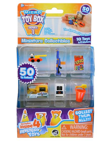 Imagem de Miniaturas Colecionáveis Micro Toy Box Série 1 - Pacote com 10