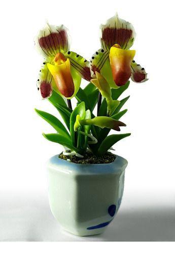 Imagem de Miniaturas De Flor Orquídeas Feitas A Mão Réplicas Artesanais Artísticas Decoração Casa Ambientes