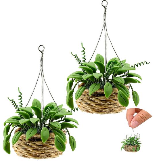 Imagem de Miniaturas de Plantas Skylety para Casa de Bonecas - 2 Peças