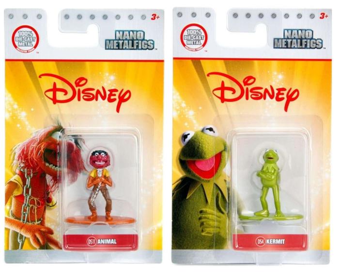 Imagem de Miniaturas Muppets Nano MetalFigs Animal + Kermit