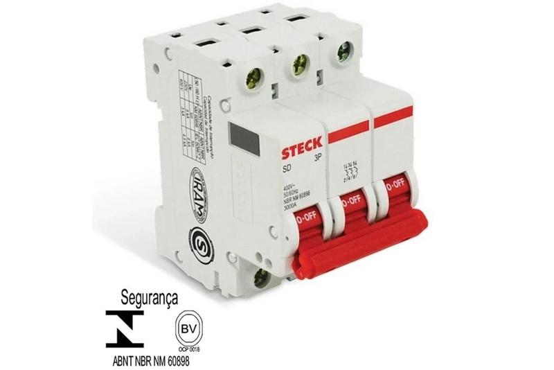 Imagem de Minidisjuntor Sd63 3ka Curva C 32a 3p