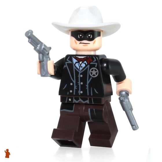 Imagem de Minifigura LEGO Lone Ranger com 2 Revólveres (2013)