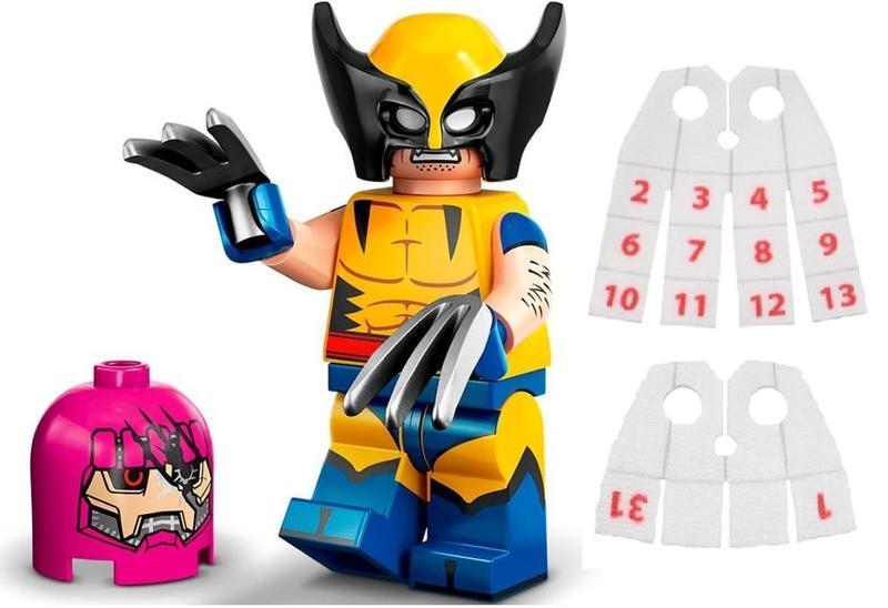 Imagem de Minifigura LEGO Marvel Series 2 Wolverine com Calendar Man Ca