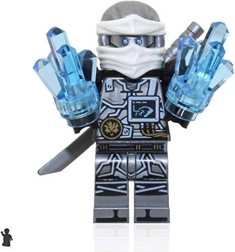 Imagem de Minifigura LEGO Ninjago Hands of Time - Zane (pacote metalizado de edição limitada com espada e cristais)