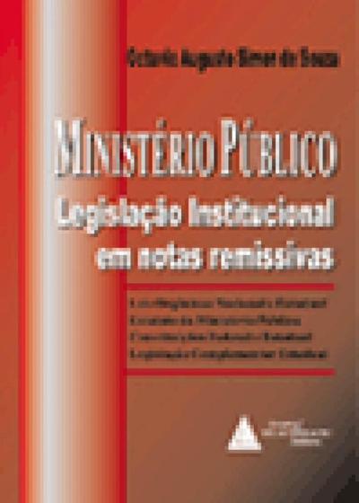 Imagem de Ministério Público Legislação Institucional em Notas Remissivas - Livraria do Advogado