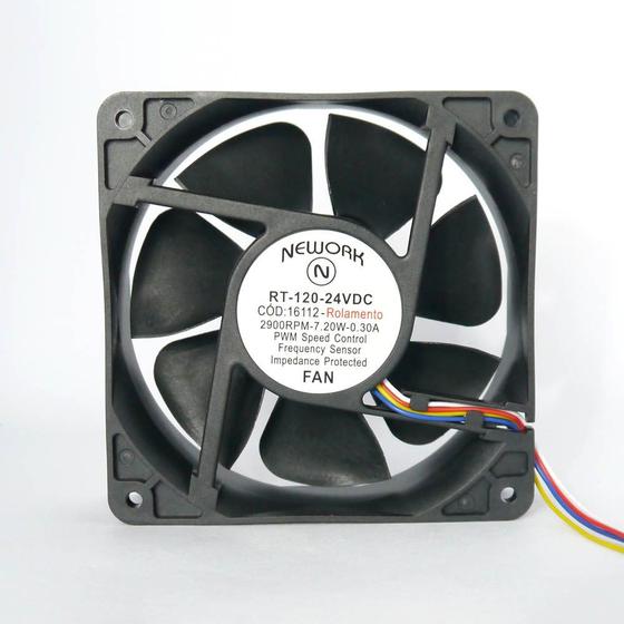 Imagem de Miniventilador Código 16.112 - Dimensão(mm) : 120X120X38  24 VDC 