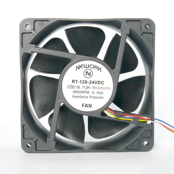 Imagem de Miniventilador Código 16.112 H - Dimensão(mm)-120X120X38  24VDC 