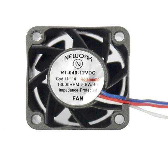 Imagem de Miniventilador Nework 40X40X28 12VDC  Código 11.114
