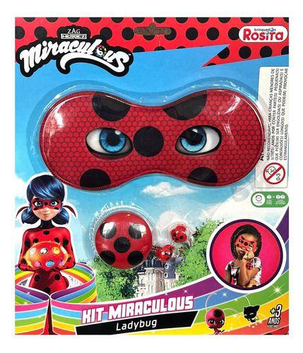 Imagem de Miraculous Ladybug Mascara, Io-io, Brinco Joaninha Rosita