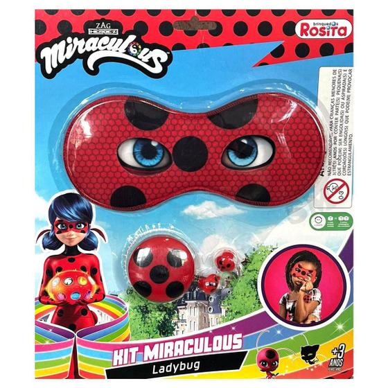 Imagem de Miraculous Ladybug Máscara, Io-Io, Brinco Joaninha Rosita