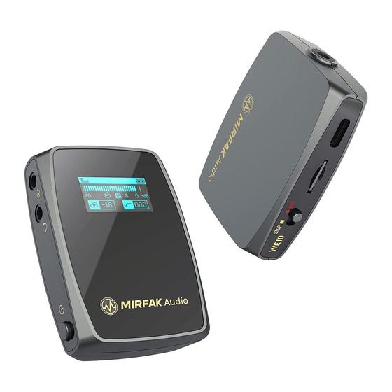 Imagem de Mirfak WE10 Sistema Microfone Sem Fio 2.4GHz Preto Áudio 